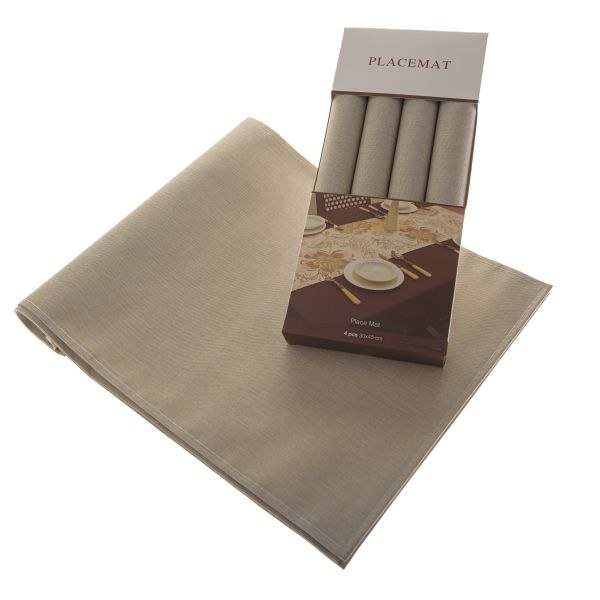 Prostírání béžové 4ks/30x45cm, PES Prostírání béžové 4ks/30x45cm, PES - Domácnost a úklid bytové dekorace, textilní doplňky