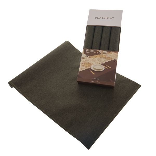Prostírání tm.zelené 4ks/30x45cm, PES Prostírání tm.zelené 4ks/30x45cm, PES - Domácnost a úklid bytové dekorace, textilní doplňky