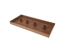 Svícen na 4 svíčky 33x15cm kov