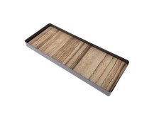 Podnos 40x13cm dřevo/kov
