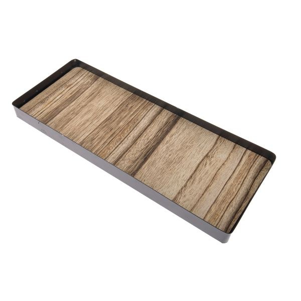 Podnos 40x13cm dřevo/kov Podnos 40x13cm dřevo/kov - Domácnost a úklid bytové dekorace, textilní doplňky