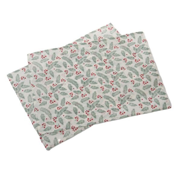 Sada prostírání 2ks/32x45cm Bobule, textil Sada prostírání 2ks/32x45cm Bobule, textil - Domácnost a úklid Zima + Vánoce