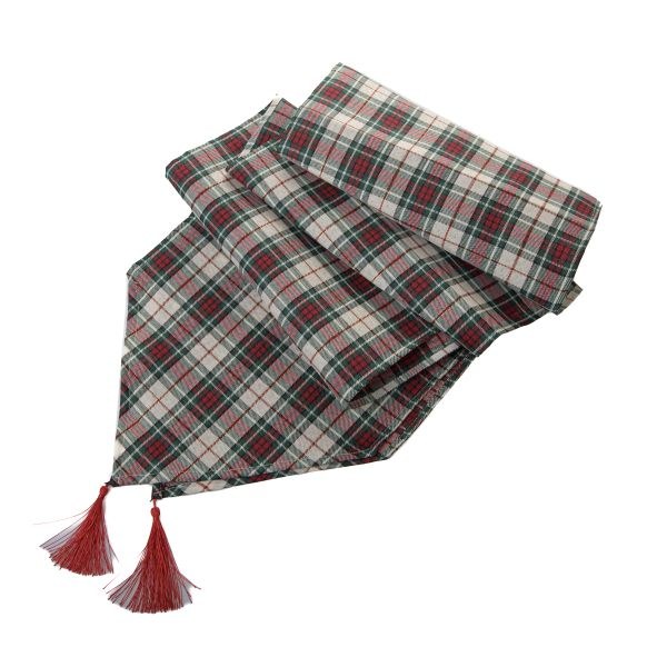 Běhoun 32x180cm vánoční kostka, textil Běhoun 32x180cm vánoční kostka, textil - Domácnost a úklid Zima + Vánoce