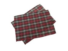 Sada prostírání 2ks/32x45cm červená kostka, textil