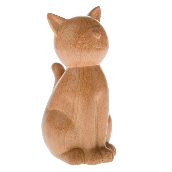 Kočka sedící 17cm imitace dřeva, keramika Kočka sedící 17cm imitace dřeva, keramika - Domácnost a úklid bytové dekorace, textilní doplňky