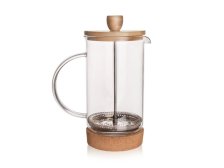 Kávovar 400ml sklo/bambus