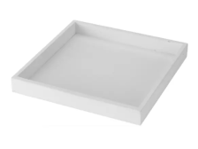 Podnos 25x25x3cm bílý, dřevo