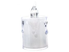 Svíčka LED plamínek 3,6x5cm čirá, plast