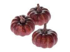 Sada dýní 3ks hnědé, plast