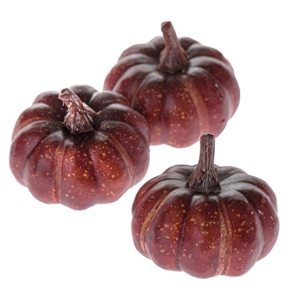 Sada dýní 3ks hnědé, plast Sada dýní 3ks hnědé, plast - Domácnost a úklid Podzim + Halloween