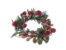 Věneček zimní 13cm s jablíčky, plast