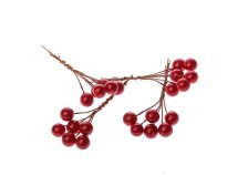 Svazek bobulí 4ks/8cm červené