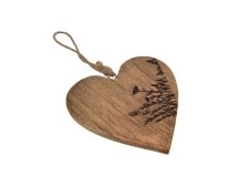 Srdce 15cm závěsné, mangovník