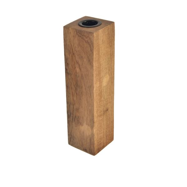 Svícen na svíčku 5x20cm, mangovník Svícen na svíčku 5x20cm, mangovník - Domácnost a úklid bytové dekorace, textilní doplňky