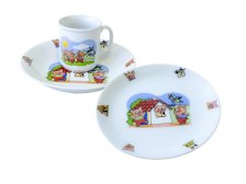 Sada jídelní dětská TŘI PRASÁTKA, porcelán