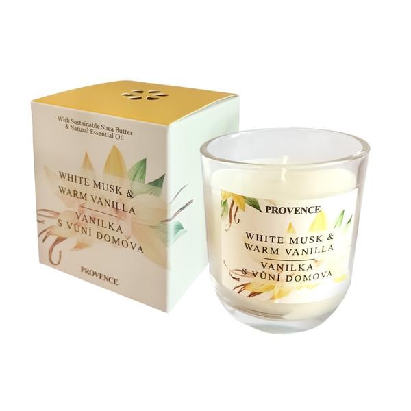 Svíčka vonná Vanilka+Vůně domova 158g Svíčka vonná Vanilka+Vůně domova 158g - Domácnost a úklid bytové dekorace, textilní doplňky