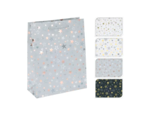Taška dárková 23x18x5cm Hvězdičky, mix dekorů+barev