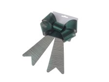 Mašle 25,4cm tm.zelená, textil
