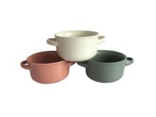 Miska s uchy 540ml mix barev, keramika