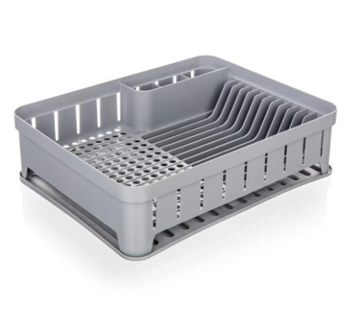 Odkapávač nádobí 40x31cm myKitchen šedý - Kuchyně kuchyňské náčiní a pomůcky