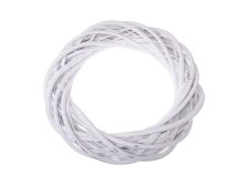 Věnec 20cm bílý, proutí