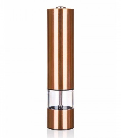 Mlýnek na koření 22cm Copper elektrický, akryl/nerez