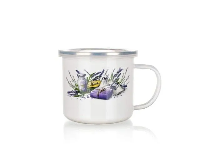 Hrnek+víčko PH 10cm/500ml Lavender, smalt Hrnek+víčko PH 10cm/500ml Lavender, smalt - Kuchyně nádobí, příslušenství
