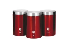 Dóza na potraviny sada 3ks Burgundy Metallic
