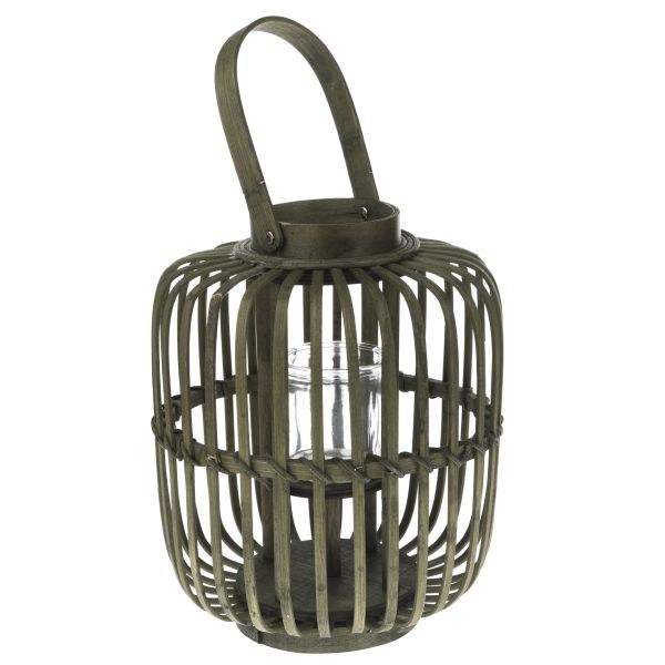 Lucerna 31cm zelená, bambus Lucerna 31cm zelená, bambus - Domácnost a úklid bytové dekorace, textilní doplňky