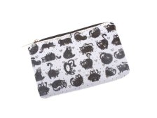 Klíčenka 10,6x6,6cm Kočičky černé