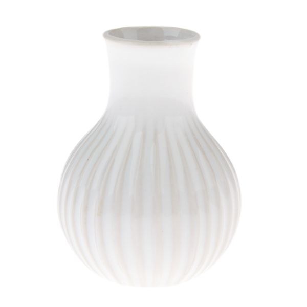 Vázička 7,5x5,4cm bílá, porcelán Vázička 7,5x5,4cm bílá, porcelán - Domácnost a úklid bytové dekorace, textilní doplňky