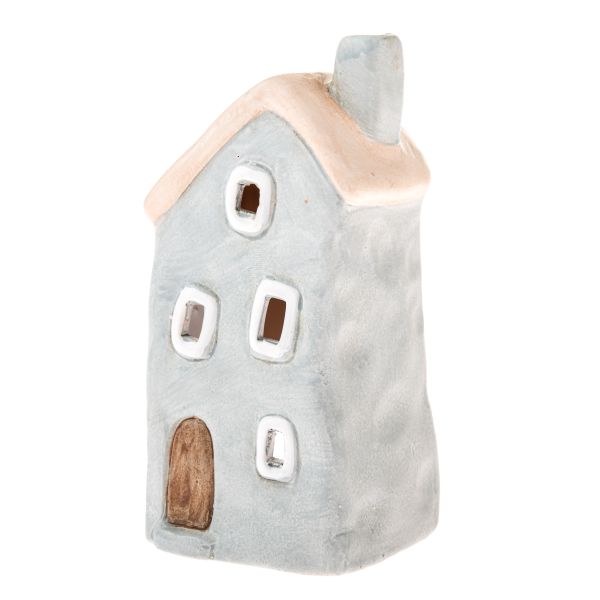 Svícen Domek 8x15,5cm sv.zelený, keramika Svícen Domek 8x15,5cm sv.zelený, keramika - Domácnost a úklid bytové dekorace, textilní doplňky