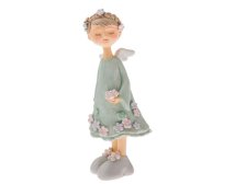 Víla 20cm s květinou, polyresin