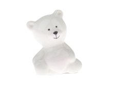 Medvídek 5,6cm se srdíčkem, porcelán