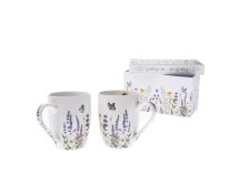 Sada hrnků 350ml/2ks Levandule+krabička, porcelán