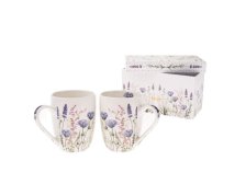 Sada hrnků 350ml/2ks Luční květy+krabička, porcelán
