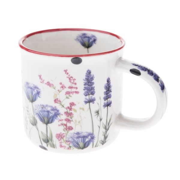 Hrnek 230ml Luční květy, porcelán - Kuchyně stolování