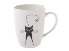 Hrnek 370ml Kočka, porcelán
