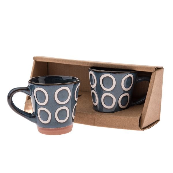 Sada hrnků espresso 100ml/2ks tm.modré, keramika Sada hrnků espresso 100ml/2ks tm.modré, keramika - Kuchyně stolování