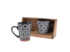 Sada hrnků 380ml/2ks tm.modré, keramika