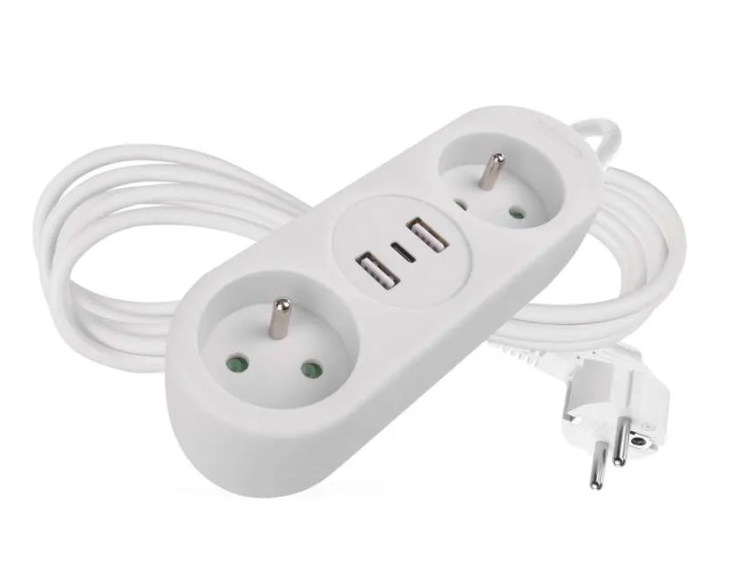 Kabel prodluž.1,4m+2xzásuv.+2x USB A+1xUSB C Kabel prodluž.1,4m+2xzásuv.+2x USB A+1xUSB C - Domácnost a úklid potřeby a pomůcky pro domácnost