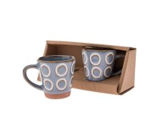 Sada hrnků espresso 100ml/2ks šedé, keramika