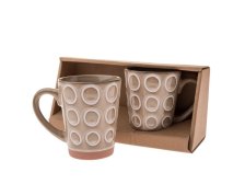 Sada hrnků 380ml/2ks béžové, keramika