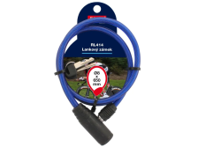 Zámek na kolo 65cm/8mm+2klíče modrý Richter