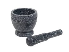 Hmoždíř+tlouček 10cm Granit tmavý, žula