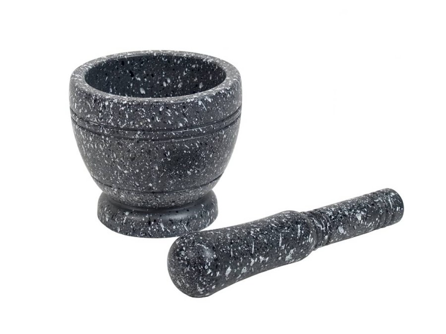 Hmoždíř+tlouček 10cm Granit tmavý, žula Hmoždíř+tlouček 10cm Granit tmavý, žula - Kuchyně kuchyňské náčiní a pomůcky