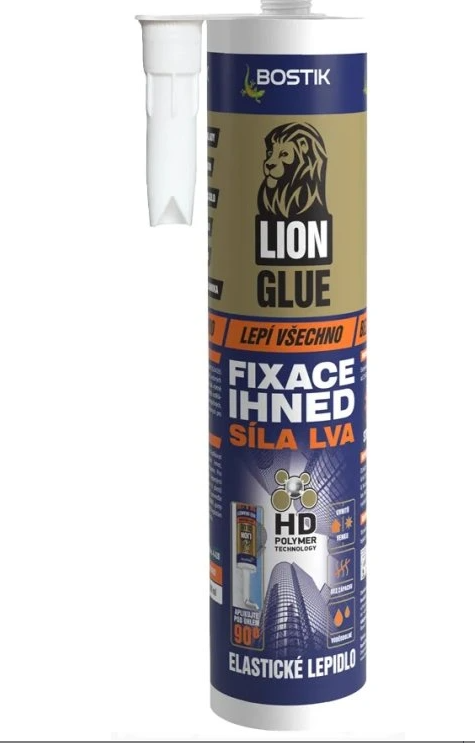 Bostik LION GLUE fixace ihned 290ml bílý - Tmelení, lepení, maziva lepidla