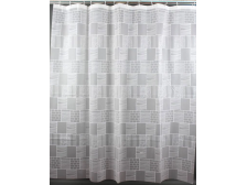 Závěs koupel.+háčky 180x200cm dekor/bílý, PEVA