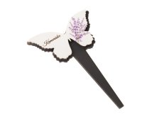 Zápich Motýl-levandule "Kamarádce" 13cm dřevo