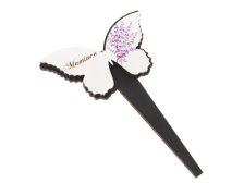 Zápich Motýl-levandule "Mamince" 13cm dřevo